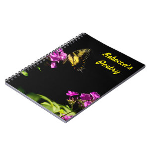 Tiger Swallowtail Butterfly on Wild Phlox Notebook