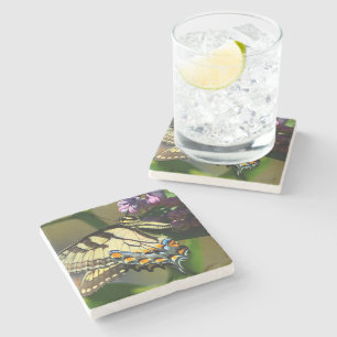Tiger Swallowtail Butterfly Stone Coaster