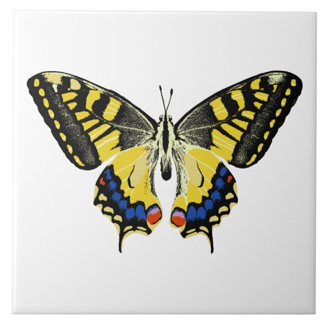 Tiger swallowtail butterfly tile (Front)