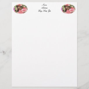 Tiger Swallowtail Letterhead Template