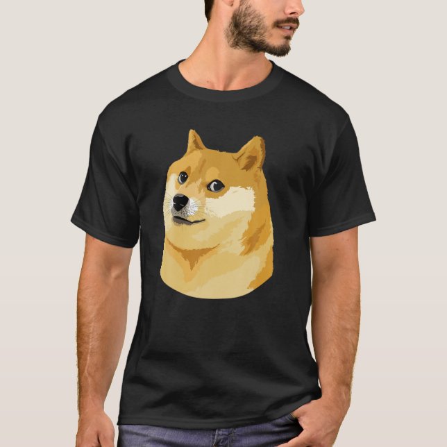 Tiger Swole Doge Dogecoin Crypto Meme HODL Dogepar T-Shirt (Front)