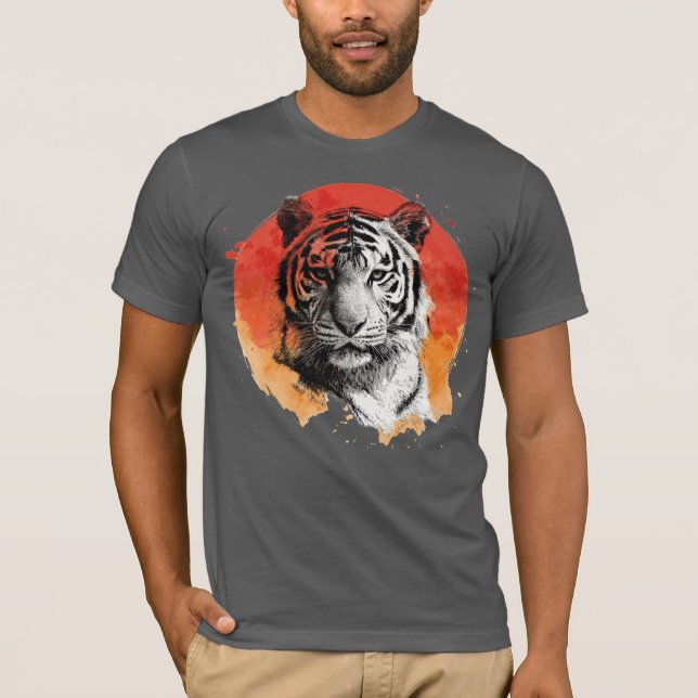 Tiger symbol of courage.  T-Shirt (Front)