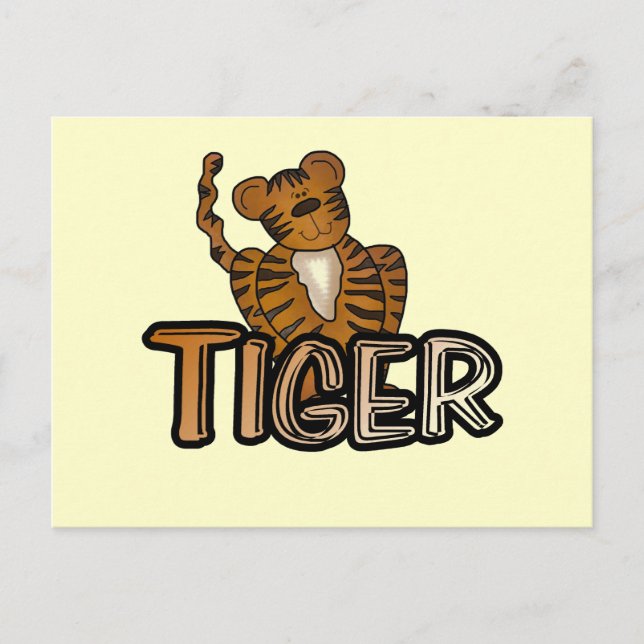 Tiger T-shirts and Gifts Postcard (Front)