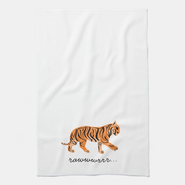 Tiger  tea towel (Vertical)