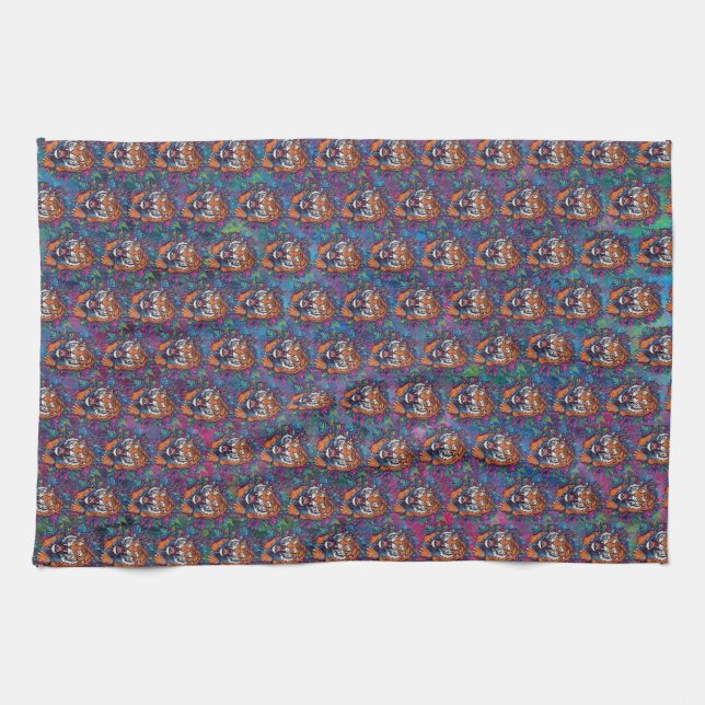 Tiger Tea Towel (Horizontal)