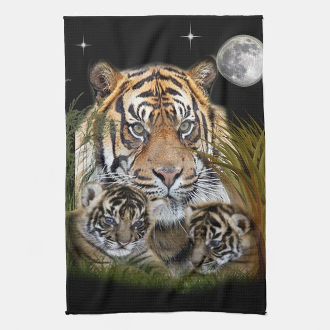 Tiger Tea Towel (Vertical)