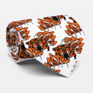 Tiger Team Mascot Football Basketball Necktie