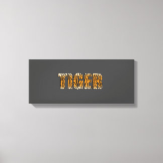 Tiger Text | Zazzle_Growshop. Canvas Print