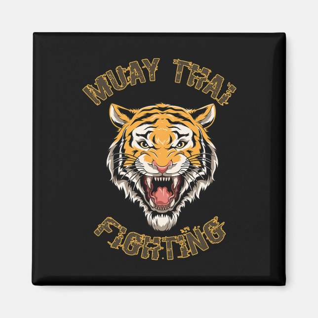 Tiger Thai Boxing And Kickboxing  Magnet (Front)