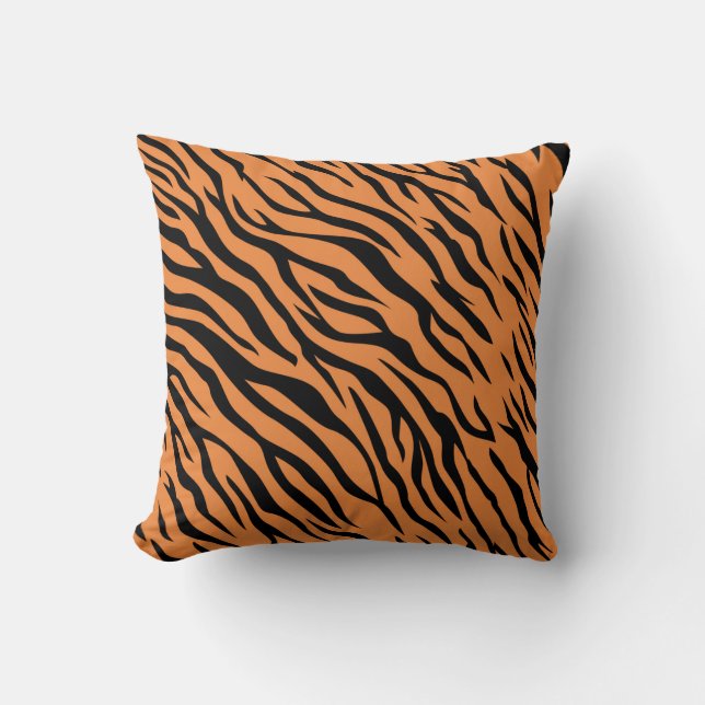 Tiger Throw Pillow 16" x 16" (Front)