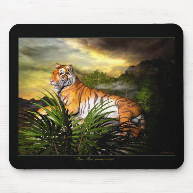 Tiger, Tiger, Burning Bright Mousepad (Front)
