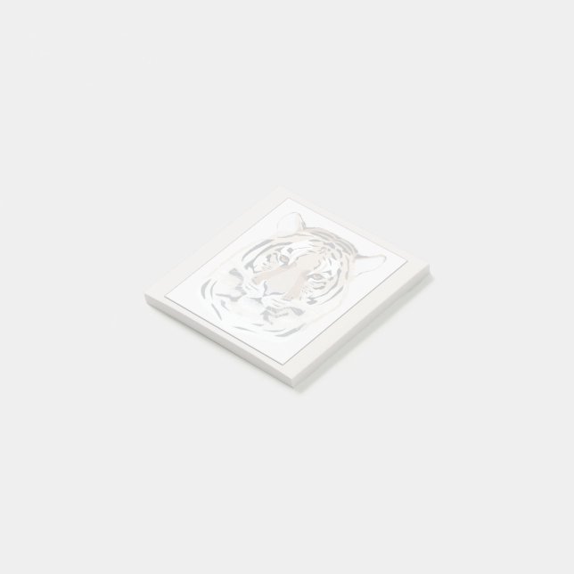 Tiger, tiger face, symbol of 2022 post-it notes (Angled)