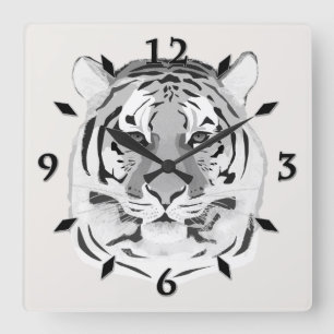 Tiger, tiger face, symbol of 2022 round clock