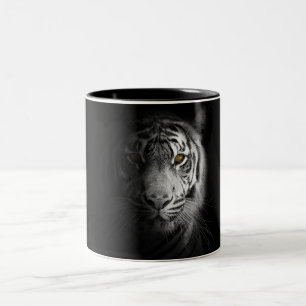 Tiger, tiger photography, stunning, Two-Tone coffee mug