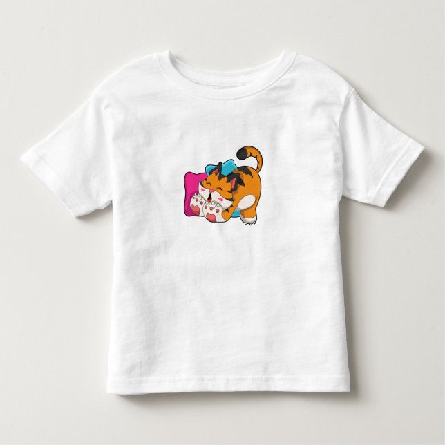 Tiger tired toddler T-Shirt (Front)