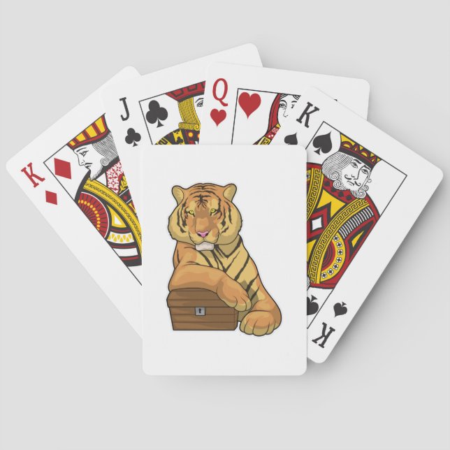Tiger Treasure chest Playing Cards (Back)