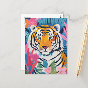 Tiger Tropical Postcard