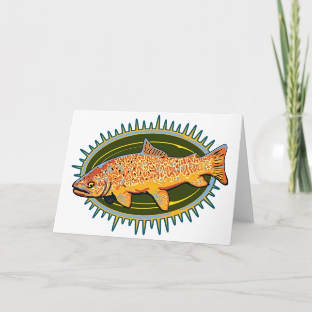 Tiger Trout greeting card (Front)