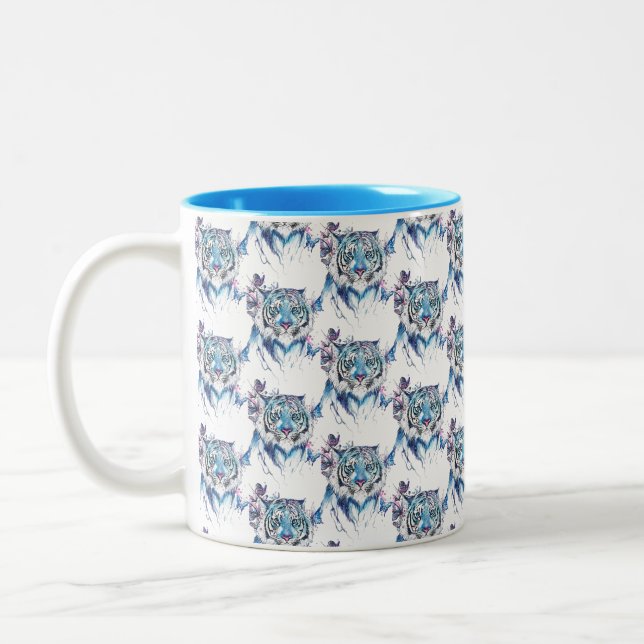 Tiger Two-Tone Coffee Mug (Left)
