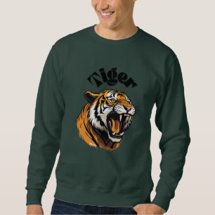 Tiger unisex round neck sweater