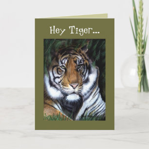 Tiger Valentine Holiday Card
