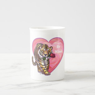 Tiger Valentine's Day Bone China Mug