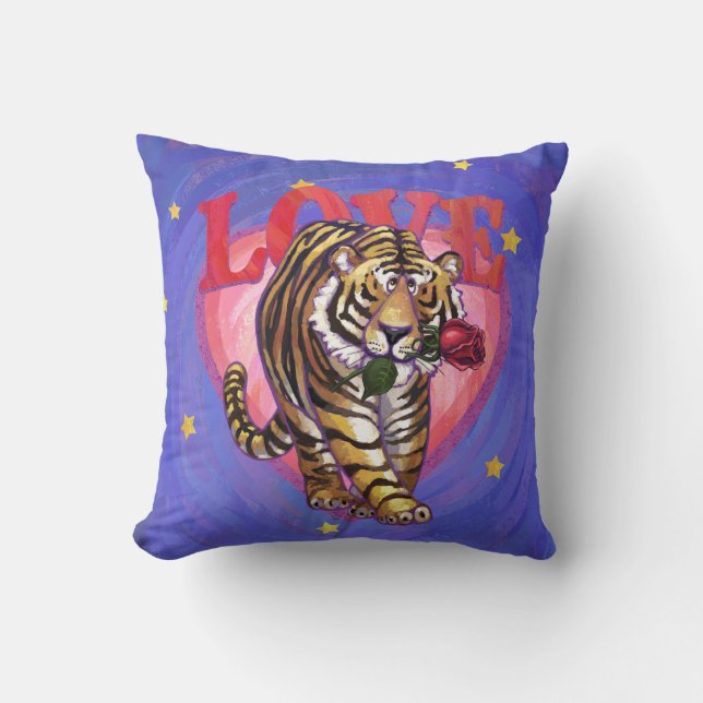 Tiger Valentine's Day Cushion (Front)
