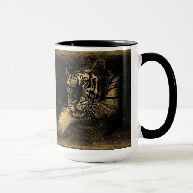 Tiger Vintage Mug (Right)