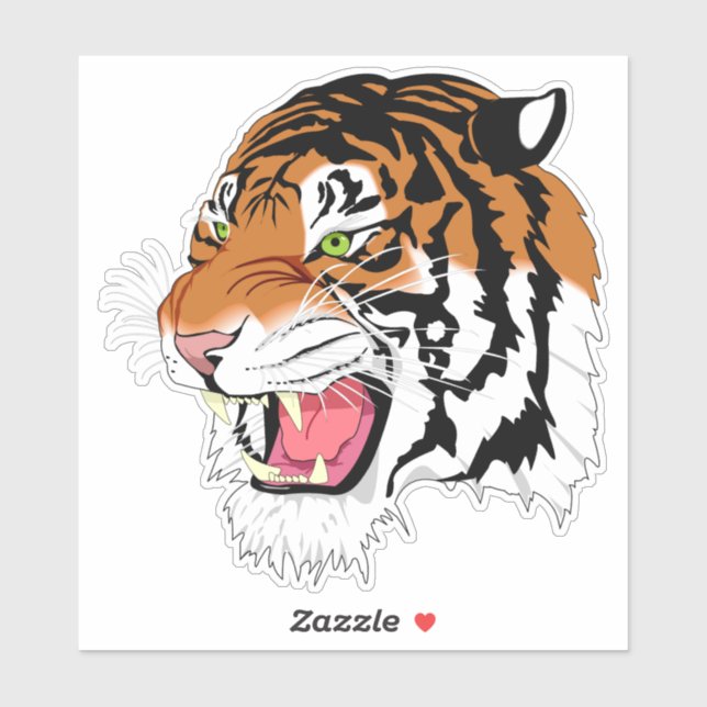 Tiger Vinyl Sticker (Sheet)