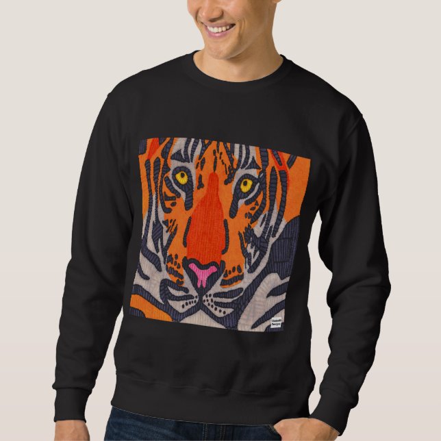 Tiger (vivid) - Men's Sweatshirt (Front)