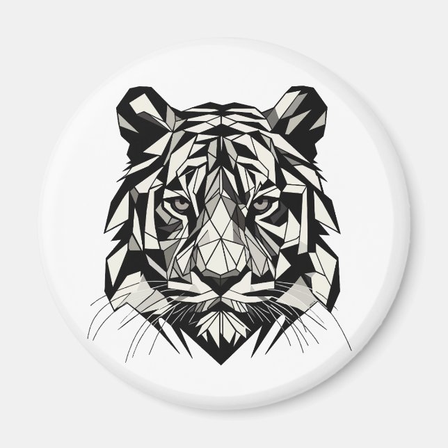 Tiger Watching Magnet (Front)