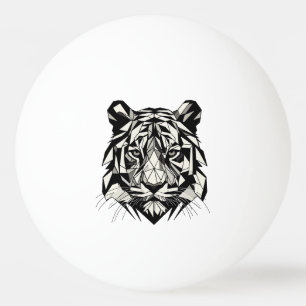 Tiger Watching Ping Pong Ball