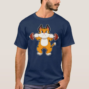 Tiger Weight lifting Barbell T-Shirt