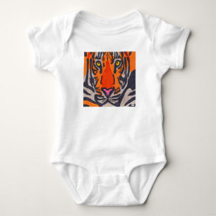 Tiger (white) - Baby Bodysuit