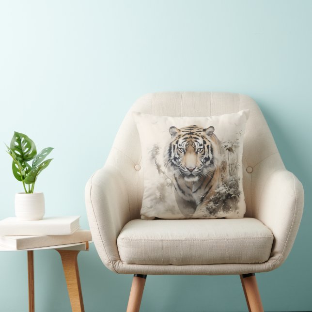 Tiger Wild Animal Cushion (Chair)