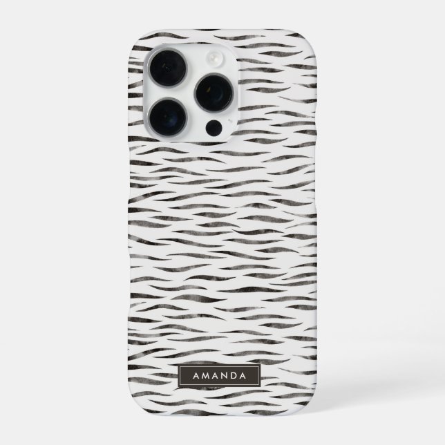 Tiger Wild Animal Skin Pattern iPhone Case (Back)
