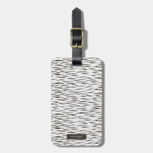 Tiger Wild Animal Skin Pattern Luggage Tag