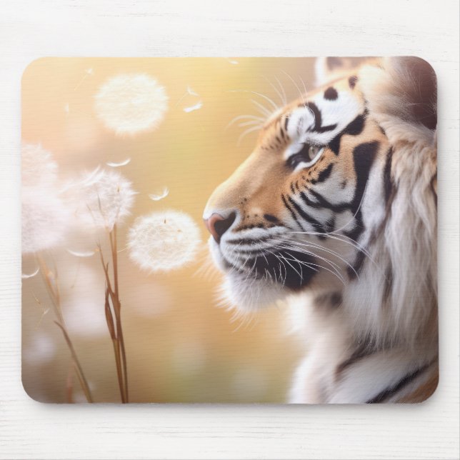 Tiger Wild Animal Tranquil Peaceful  Mouse Pad (Front)