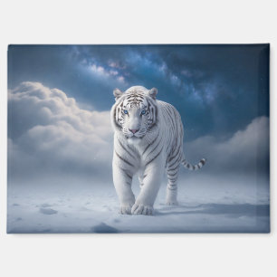 Tiger Wild Majestic Animal A Starry Galaxy Night Magnet