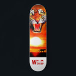 tiger, WILD Skateboard<br><div class="desc">Tiger Fine Art Painting of Illustrator Serdar Hizli</div>