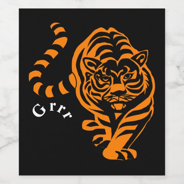 Tiger Wine Label (Single Label)