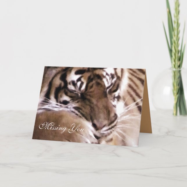 Tiger with a heart_ card (Front)