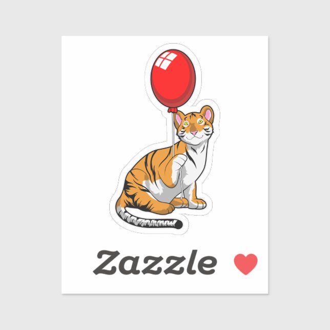 Tiger with Balloon (Sheet)