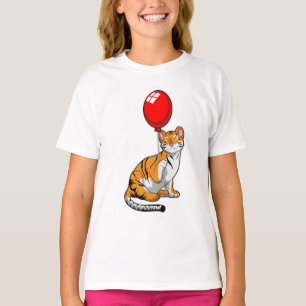 Tiger with Balloon T-Shirt