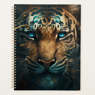 tiger with blue eyes   planner