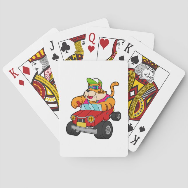 Tiger with Car Playing Cards (Back)
