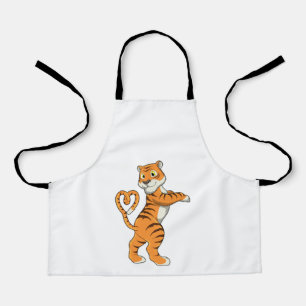 Tiger with Heart Apron