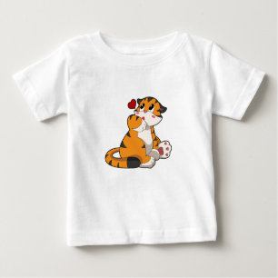 Tiger with Heart Baby T-Shirt