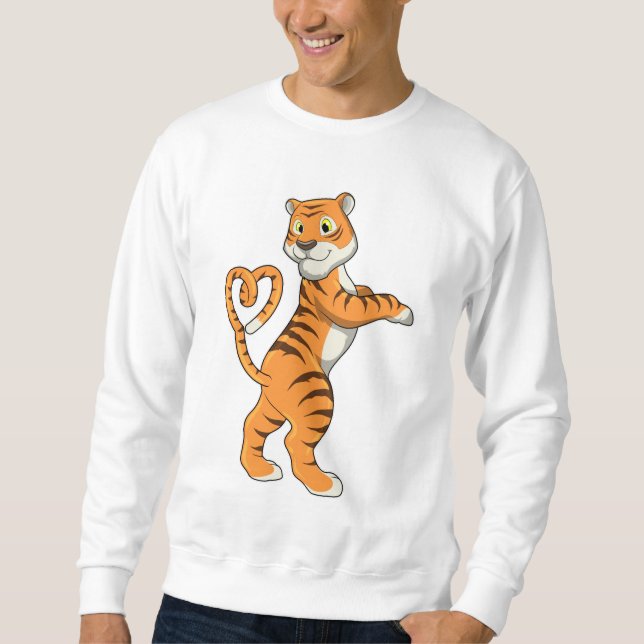 Tiger with Heart Sweatshirt (Front)