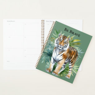 Tiger with Leaves Planner
